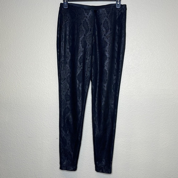 INC International Concepts Black Faux Snake
Print Ponte Pants Size 14 - Picture 2 of 10